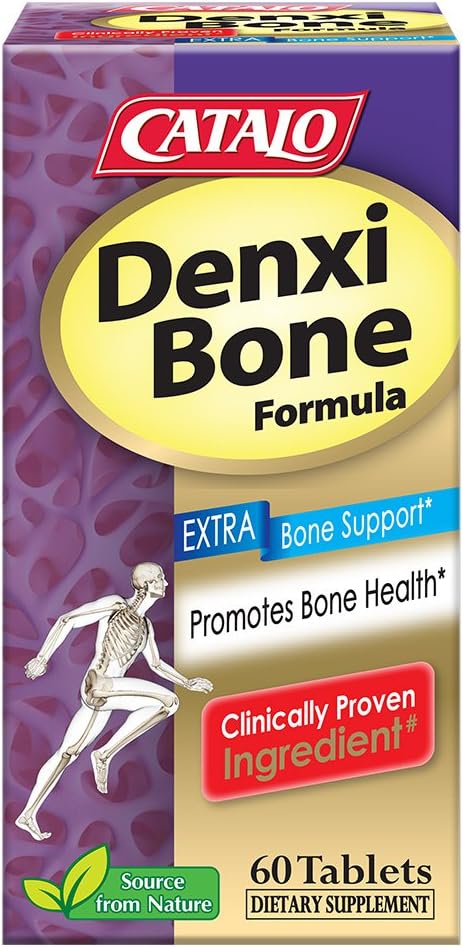 CATALO DenxiBoneTM Formula - Algae Calcium iz Islandije, morski magnezij, cinkov aminokislinski kelat in vitamin D3-60 tablete