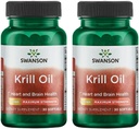 Swanson EFAs- Kril olje - Največja moč - 1 g, 30 Softgels (2 paket)