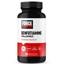 FORCE FACTOR Benfotiamin Plus Tiamin dodatek, Topen vitamin B1 za visoko absorpcijo, ne-GMO, Vegan, 90 Zelenjavne kapsule