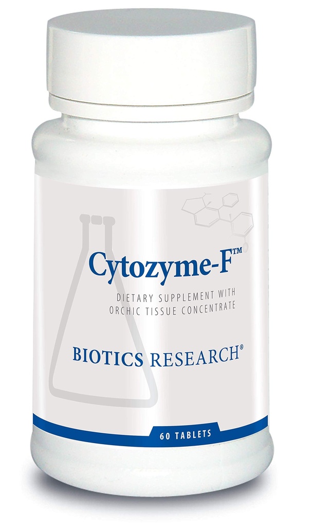 Biotics Raziskave Cytozyme F ženska podporna formula, Podpira endokrina funkcija, Glandularno zdravje, zdravje žensk, Močna antioksidantna aktivnost, SOD, Katalaza. 60 tablet