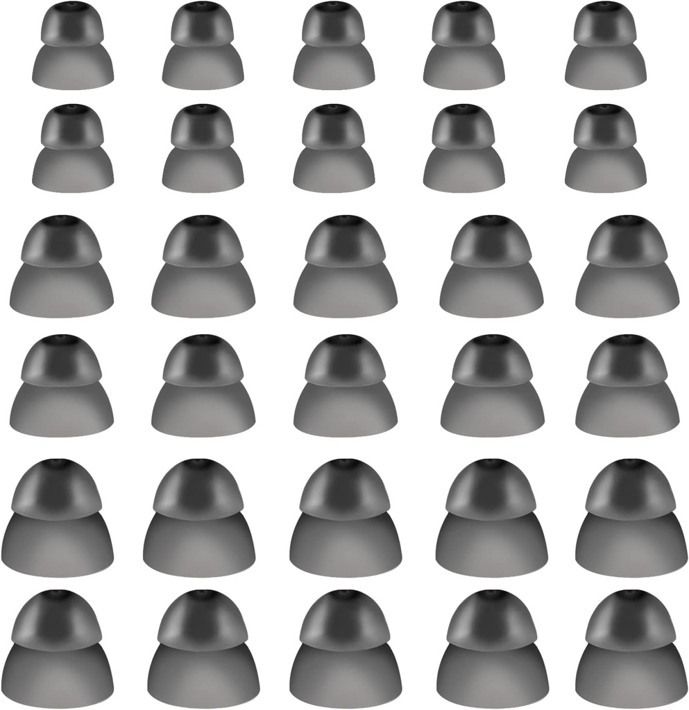30 Pcs Silikonski slušni aparat Domes Slušni aparat slušni aparat slušni aparat domes ušesni nasveti za ponovno zvok Sure Fit Style RIC RITE in Open Fit BTE slušni ojačevalec (Veliki, srednji, mali)