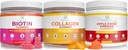 Prečistite življenje Apple Cider Vinegar, Collagen & Biotin Bundle, Gut zdravje & Prebava, Gumies za rast las, bolj zdravo kožo in nohte, Vegan, Gluten brezplačno, Non-GMO vse naravne dodatke