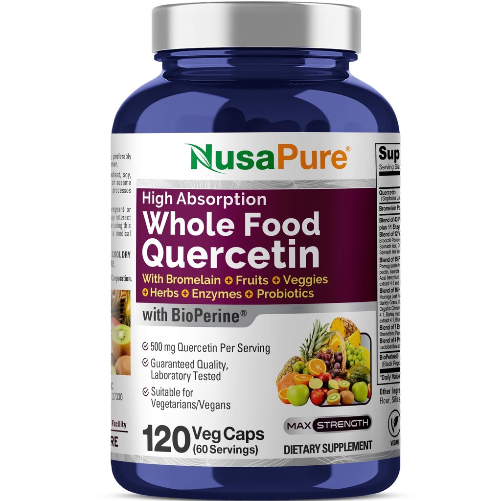 NusaPure Quercetin z Bromelain 500mg 