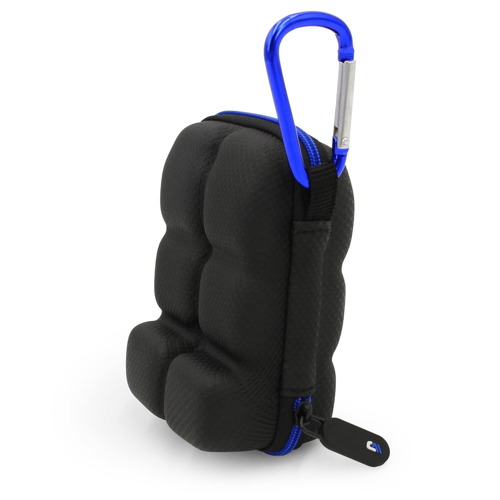 CASEMATIX Astma Inhaler Holder Primer ustreza dvema standardnima reševalnima vdihovalcema z Lanyard in Clip On Keychain Karabiner, vključuje samo primer Astma