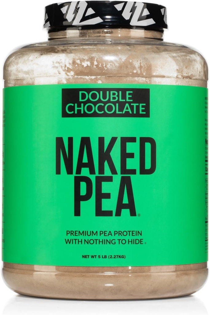 NAKED Pea - Dvojni čokoladni proteini z ameriških in kanadskih kmetij, organska kakav, organski kakav sladkor - brez GSO, brez soje in gluten brezplačno, pomoč rast in okrevanje - 53 Strežnice