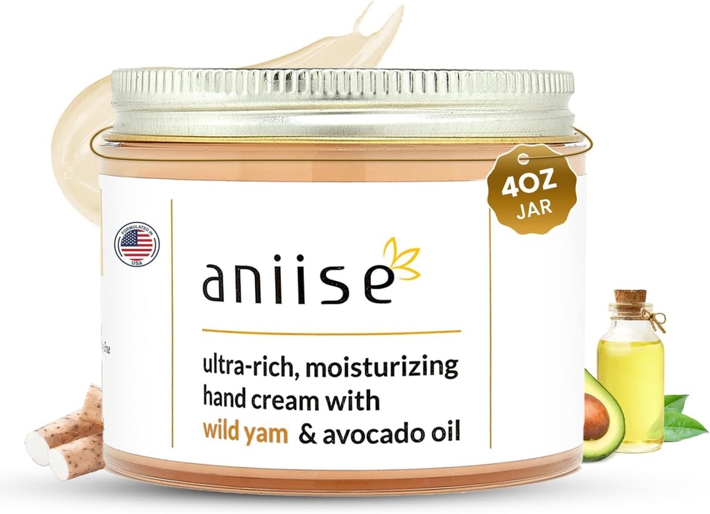 Divja jam krema za roke z oljem Avocado – vlažilna in hidrativna krema za mehke, gladke, mlade roke – bori se s suhostjo – Vegan, Cruelty-free – 4 fl oz (120 ml)