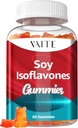 Soy Isoflavones dopolnilo za ženske – Non-GMO Phytoestrogens za menopause Relief, vroče Flashes, Hormonal Balance, Genistein, Soy z Isoflavones, Bone Health Support – 60 Vegan žvečljivi gumiji