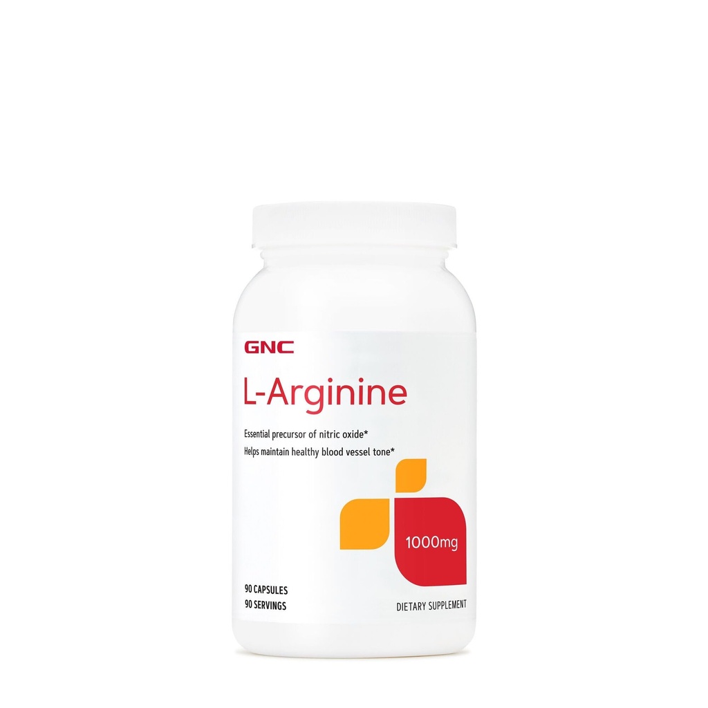 GNC L Arginin 1000mg dodatek, Podpira zdravo krvnih žil Tone, 90 Serving