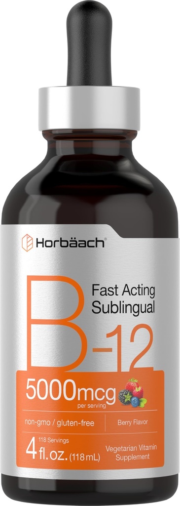 Horbaach B12 Vitamin 5000 mcg Podjezično 