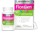 Florajen Kids Probiotic, 6 milijard CFU, Ohlajeni probiotiki za otroke, Multi Kultura Probiotic dodatek, Olajša občasno plin, Hrup in zaprtje, Podpira Gut zdravje, 30 Ct (3 Pack)