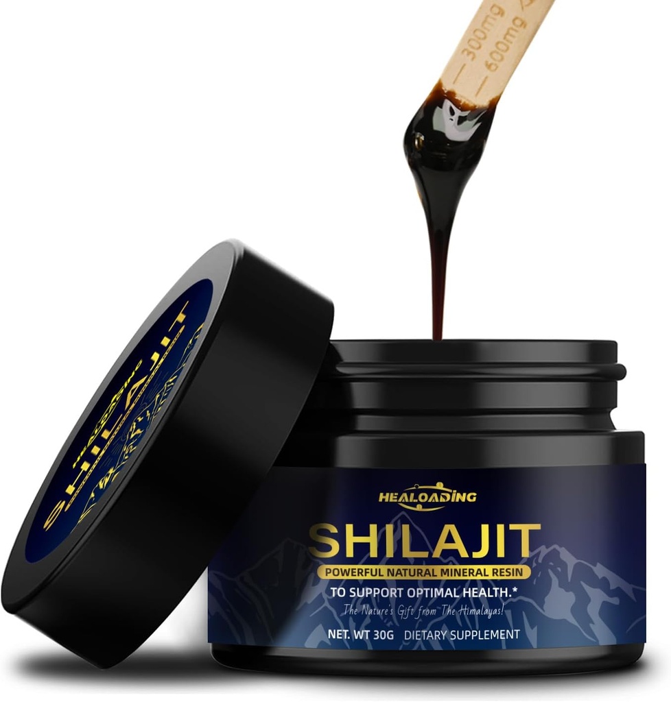 Shilajit Resin 100% Himalajan Shilajit: Podpira energijo, imuniteto, antioksidant 