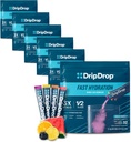 DripDrop Hydration Packets - Bold Variety Pack - eno serviranje Elektroliti v prahu pijača Mix - Watermelon, Berry, Lemon, Orange - Non-GMO, Gluten Free, Vegan - 192 palice
