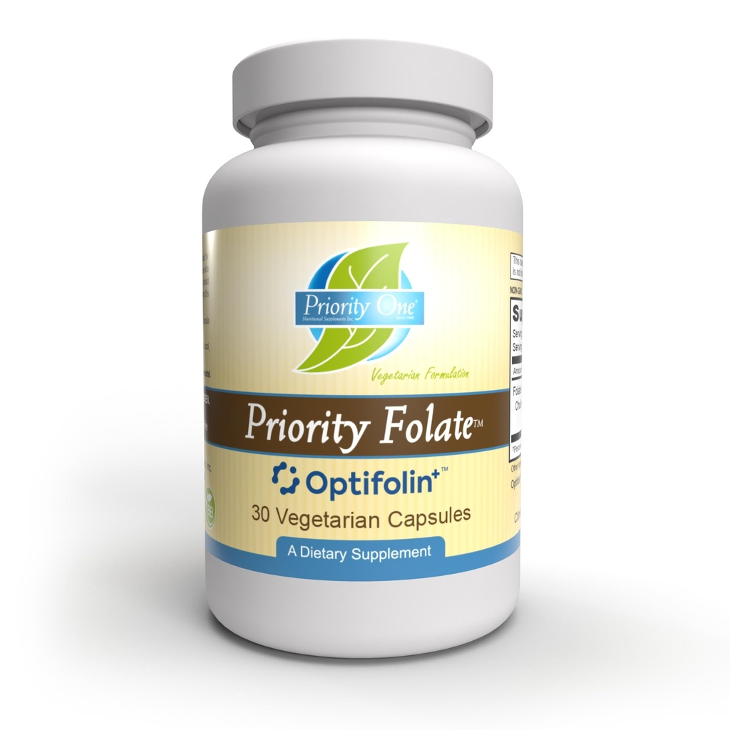 Prednostni vitamini One - prednostni Folat 30 kapsul - Superior Folat Dodatek z Optifolin+TM 5MTHF Folat*