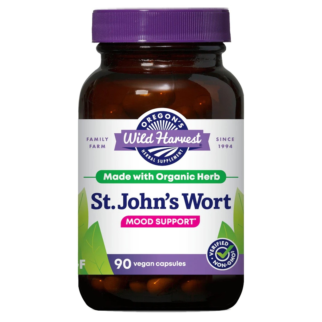 Oregon's Wild Harvest St John's Wort dodatek, 90 Count