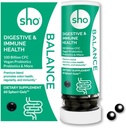 SHO Balance 100 milijard CFU Prebiotiki in probiotiki, vključno z Lactobacillus Casei za prebavno zdravje, Rokavice-stable Vegan probiotiki za moške in ženske – 60 tablet ponovno napolni steklenico