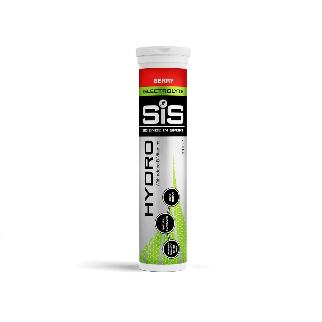 Znanost v športu SIS Electrolyte tablete, ogljikovi elektrolitski pijače tablete, On-The-Go nizko sladkor elektroliti, Hydrating šumeče tablete za tek, kolesarjenje, Berry - 20 tablet - 1 paket