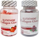 Generična narava Glow Glutatione Collagen - Jagoda in brusnice Flavor Bundle, 60 Žvečljivi gumiji vsak