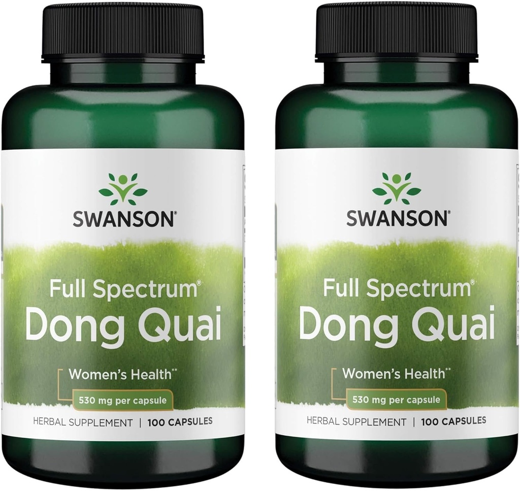 Swanson Dong Quai 530 Milligrams 100 kapsul (2 pakiranji)