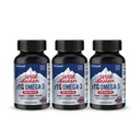 NANOWELL Wild Aljaska RTG Omega-3 ribje olje 1196mg - EPA, DHA, Vitamin D3 & E - 120 Softgels x 3 steklenice (360 Štetje)
