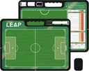 LEAP Coach Board Premium taktično odložišče dve strani s polno & pol igrišča suho izbrizgavanje označevalec odbor za košarko, baseball, nogomet, nogomet, hokej