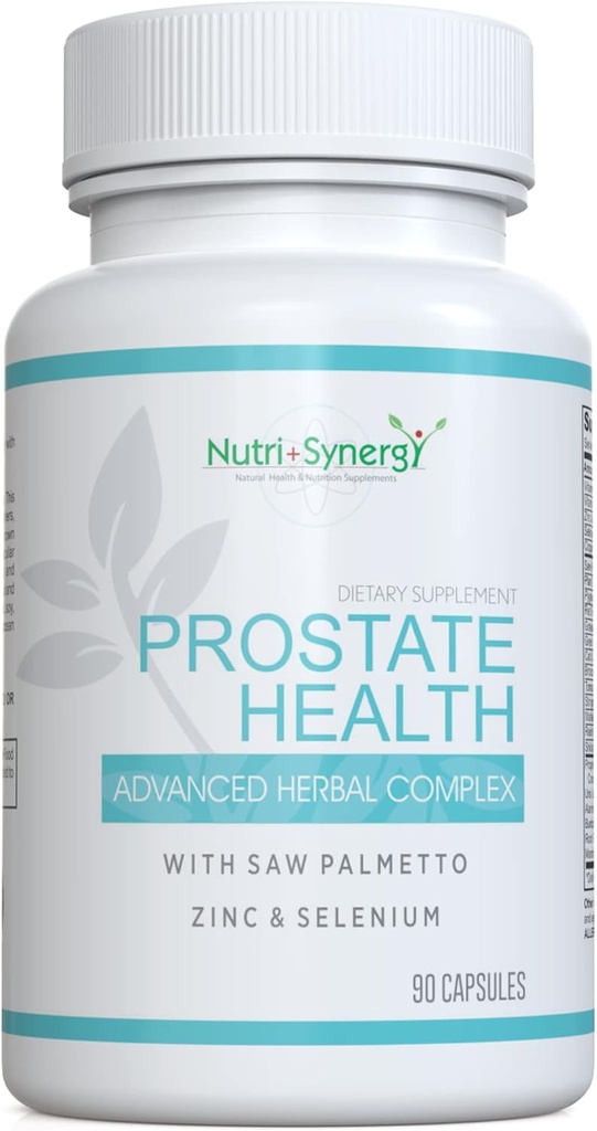 Zdravje prostate - Saw Palmetto, cink, vitamini B6 & E, Selen, Napredna Formula za podporo prostate. 90 kapsul