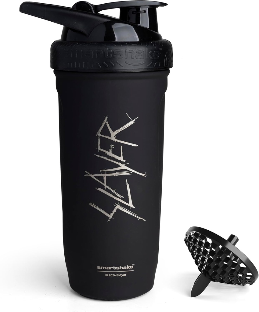 Smartshake Rockband Uveljavi Steklenica iz nerjavečega jekla za stresanje beljakovin - Neizolirana steklenica za gimnastiko 