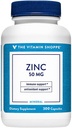 Cink 50mg podpira zdravo delovanje imunskega sistema zdravje oči, zelo absorbira, antioksidant dopolnilo dnevno serviranje, Gluten Dairy brezplačno (300 Kapsule) z Vitamin Shoppe