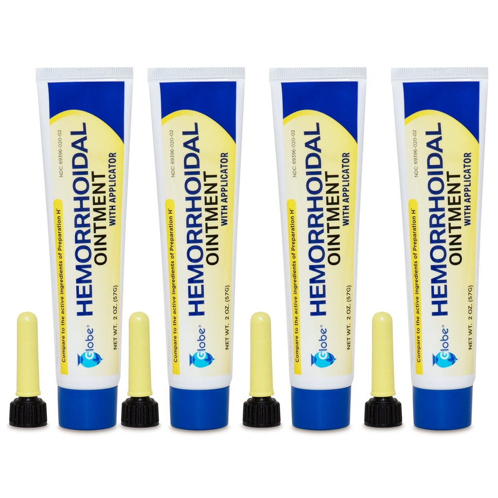 Hemorrhoidno mazilo, fenileprin HCl, petrolatum, mineralno olje, lajšanje gorenja, srbenje in neugodje hemoroidov, 2 ounce (4 pakiranja)
