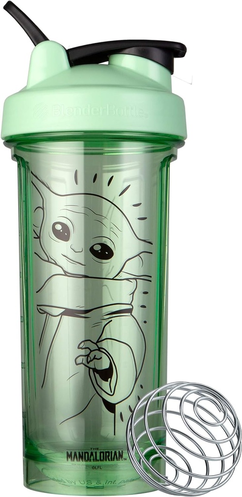 BlenderBottle Star Wars Shaker Steklenica Pro serija kot nalašč za proteinske pretrese in pred vadbo, 28-Ounce, The Child