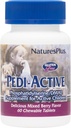 NaturesPlus Pedi-Active LECI-PS, DMAE Complex - 60 žvečljive tablete - mešane jagodne arome - otroci žvečljivi dodatek, spodbuja zdravje možganov, fokus - vegetarijanski, Gluten-free - 30 Servis