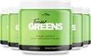 Tonic Greens Vitamin Boost Supplement Uradna Formula - naravna zelena mešanica Energy Supplement Dodatna moč z BCAA, L-glutamin, Vitamin B6, Revolucionarna energijska rešitev Reviews (5 Pack)