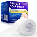 Novi prosojni silikonski listi (1,6" x 120"Inch - 3M), prehodni trak, pasovi, za ponovno uporabo, Professional Scar Odstranjevalni listi za C-oddelek, kirurgija, opeklina, Keloid, Acne et, Scar Patch.