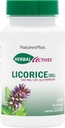 NaturesPlus zeliščne učinkovine Licorice (DGL) 500 mg - 60 kapsul, pakiranje po 4 - podpira zdravo prebavo in splošno dobro počutje - vegetarijansko, brez glutena - 240 skupnih servacij
