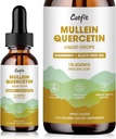 Limfatične kapljice za pljuča - izvlečni ekstrakt Mullein - čiščenje pljuč za kadilce - močan tinktura mullein za zdravljenje imunskega, kožnega in dihalnega zdravja - 1 Fl Oz