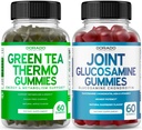 Zelen čaj Maščoba Pogorelec Hujšanje (60 Gumies) Apetite Supresive Hujšanje Dodatki za moške in ženske in glukozamin Chondroitin Skupni dodatek (60 Count) Skupni dodatki za odrasle