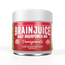 BrainJuice Nootropics Brain Support Supplement, Gluten Free Powder for Energy and Focus, Drink Mix with L Theanine, Alpha GPC, Vitamin B, Organski izvleček zelenega čaja Caffeine, Pomegranat, 15 Servinges