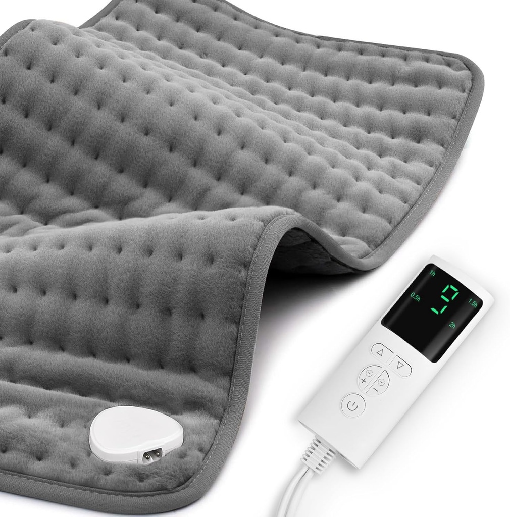 Ogrevanje Pad za bolečine v hrbtu Relief & Cramps 17"x33" velike, vlažne suhe toplote možnosti, XL električni ogrevalni Pads, 9 Toplotne nastavitve, stroj pranje, Auto-Off, Darila za ženske, mama, moški