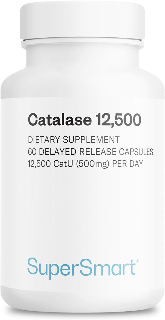 Superpametna - Catalase 500mg na dan (12500 CatU) - Naravni encim - Anti sivi las dodatek 