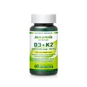Vitamin D3 5000 i.e. + K2 MK-7 100mcg – podpora kosti, srca in imunskega sistema, enostavno pogoltniti, 60 kapsul