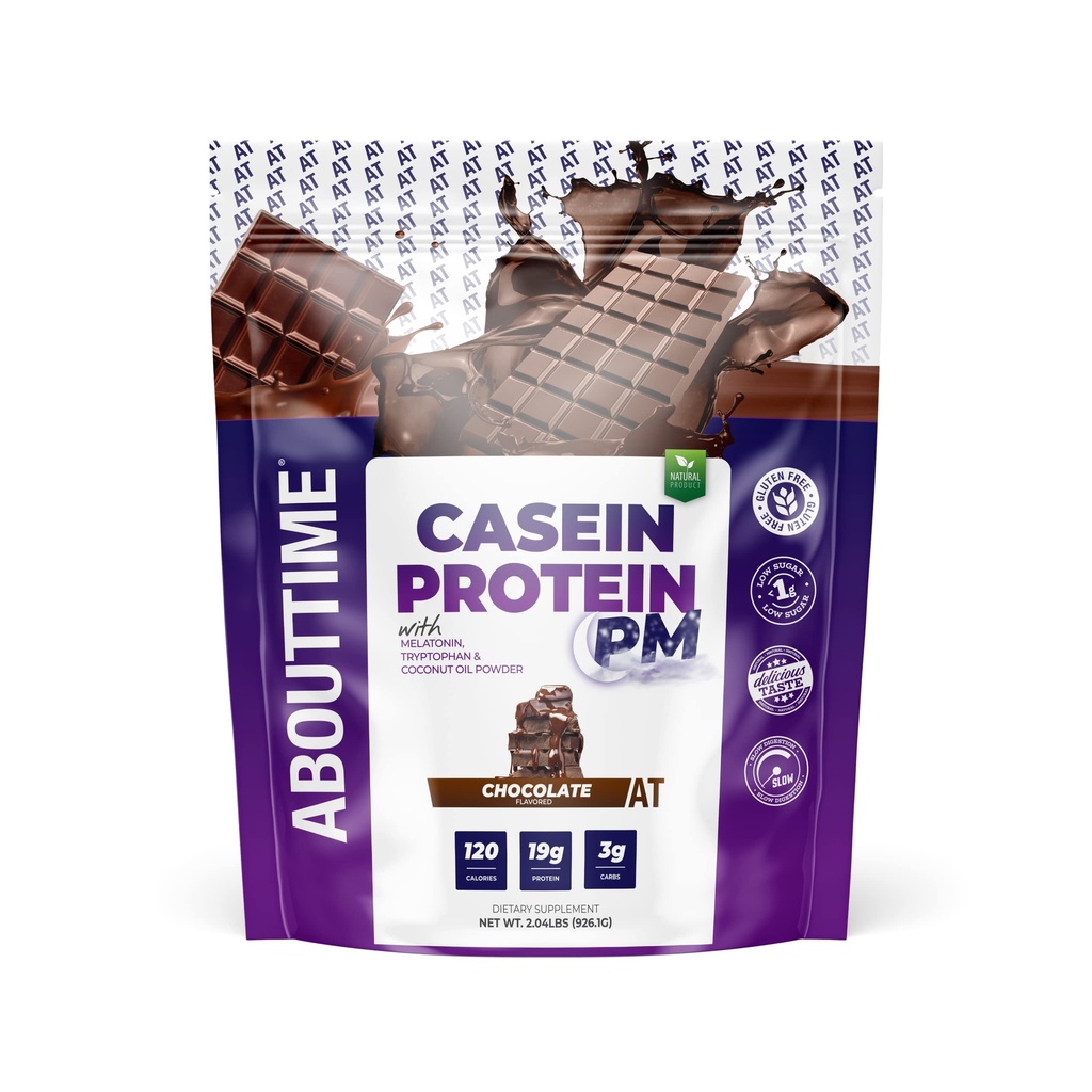 O času Kazein Proteinska čokolada, 19g beljakovine, nočna formula, brez umetnih sladil, brez rastnih hormonov
