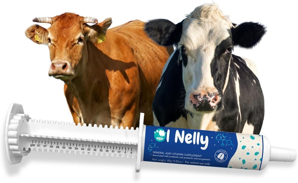 Pre in probiotična pasta (80g)- Pre in probiotiki z vitamini in minerali- 6 sevi in 8 milijard CFU-imune in Gastro Health Support for All Ruminants: Govedo, Koze in več