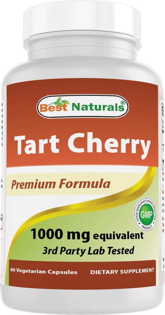 Best Natural Tart Cherry Extract 1000 mg 60 kap