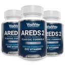 AREDS 2 Izberite Eye Vitamini za makularno podporo - Vitamini za oči z Zeaksantin Plus Lutein Macular Supplement - Premium Macular Health Formula - Dodatki za oči - 60 Kapsule - (Pack of 3)
