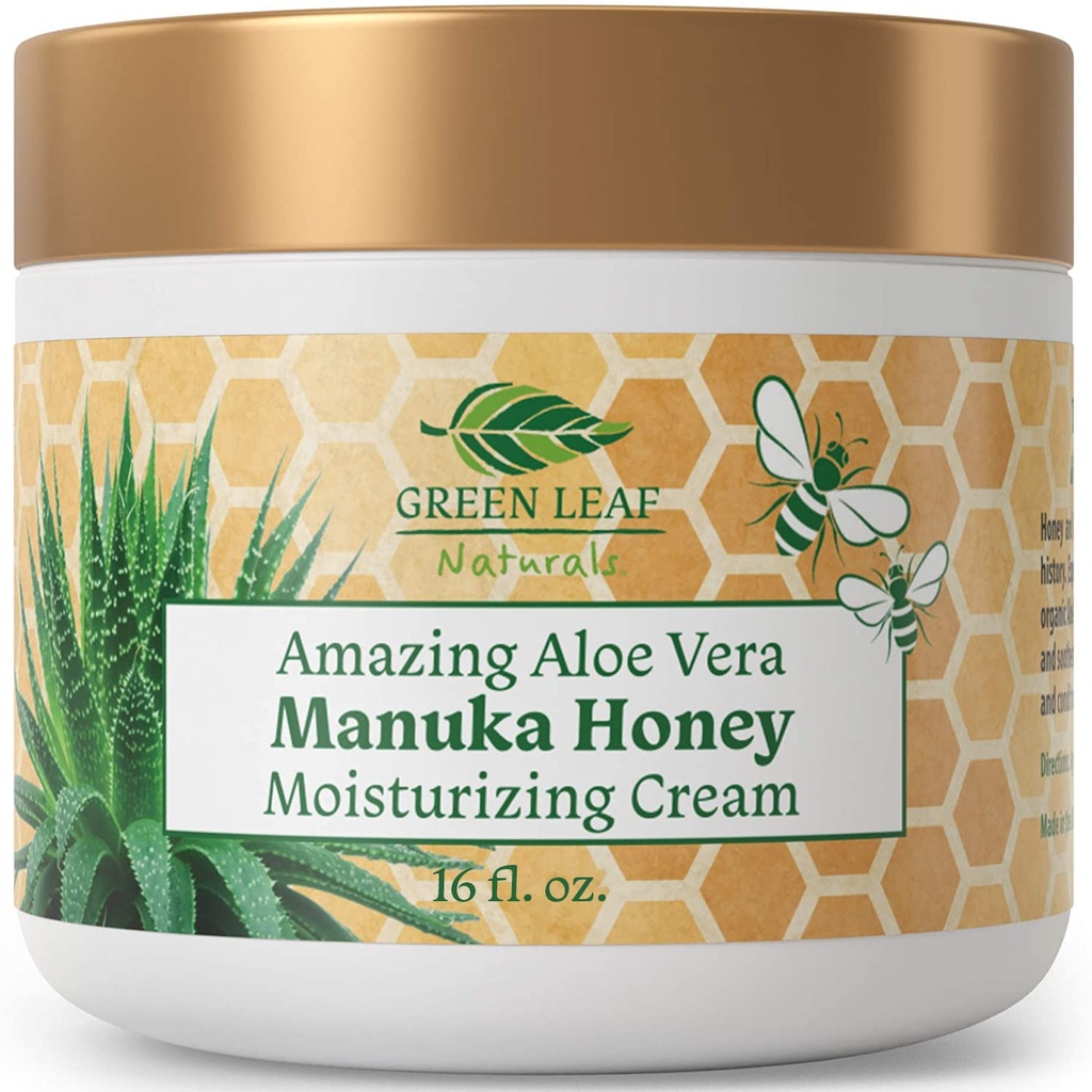 Manuka Medeni ekcema Krema vlažilni losjon Fragrance Free za psoriazo Relief - srbeč, suh kožni izpuščaj Mazilo - Koža Umirjanje vlažilno - Krema za telo in obraz - otroci & odrasli 16oz
