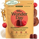 Rastlinski ljudje WonderDay gobe Gumies - Levja griva, Cordyceps, Chaga gobe dodatek za podporo imunski sistem De-stress Boost Mood in energijo pri odraslih Naravni, Vegan, Non-GMO (60 grof)