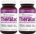 Master Supplements Granular Theralac - 1,05 oz, paket 2 - Multi-Strain probiotic prašek za Optimal Gut zdravje - Odlično za otroke - Vegan, Gluten brezplačno - 80 Total Servings