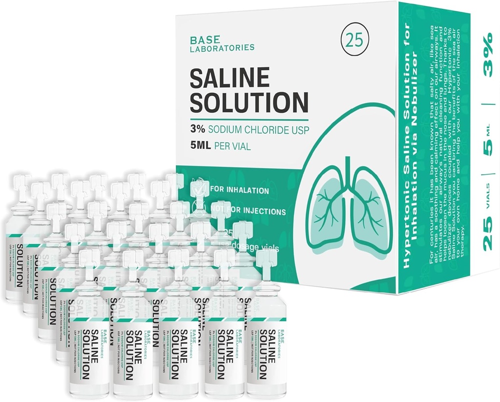 BAZNI LABORATORIJI 3% Salina raztopina za nebulator Stroj 