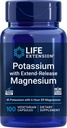 Life Extension 99mg Kalij z Extended-Release Magnezij 250mg, 100 Veg Caps - Gluten-free – Non-GMO – Vegetarijanski dodatek za moške in ženske - Dual-Action Mineral Formula