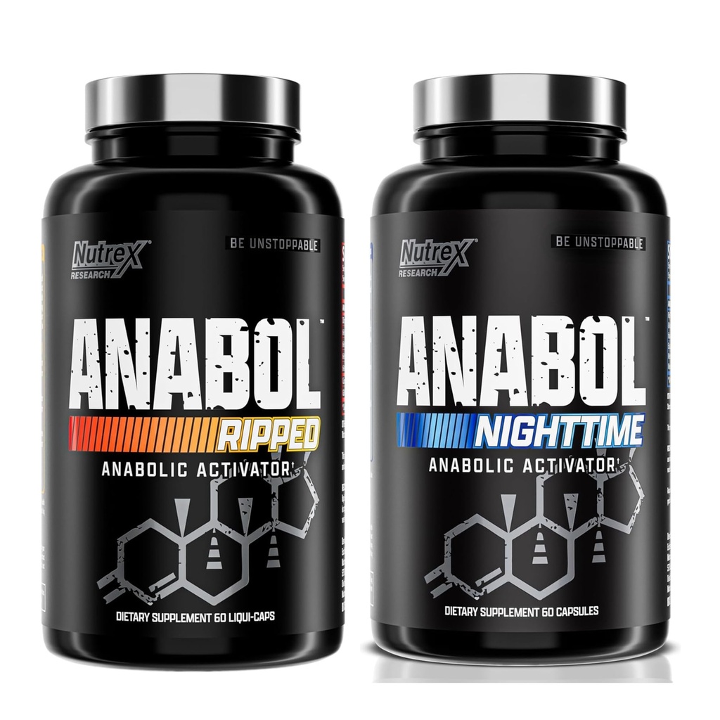 Nutrex raziskave Anabol Ripped & Nighttime PM mišice graditelj in drobljenje Combo