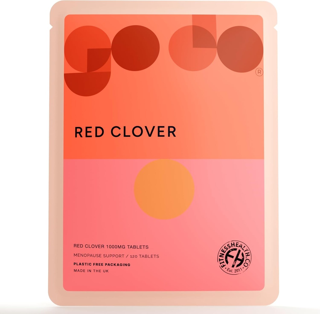Fitness Health Red Clover Extract 1000MG Tableta - Menopause in Hormonal Health Support - Visoka moč Isoflavone - Kardiovaskularno zdravje - Spodbujanje zdravja kože in las - (120 tablet)
